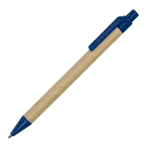 Stylo bille carton recyclé Bleu / Blanc | sans marquage | non disponible | non disponible | non disponible