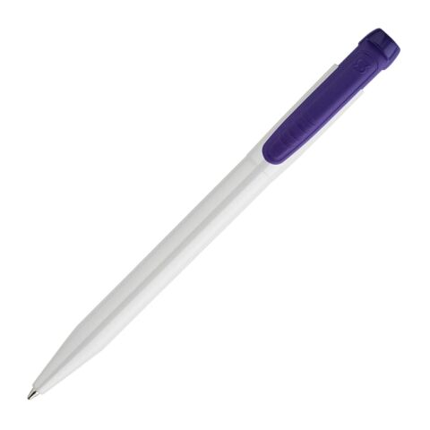 Stylo Pier opaque Blanc-Transparent Pourple | sans marquage | non disponible | non disponible | non disponible