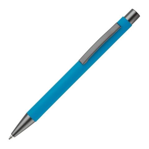 Stylo New York toucher doux Bleu clair | Gravure | à 180 degrés du clip | 87 mm x 8 mm | non disponible