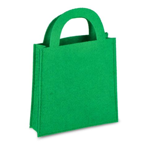 Sac cadeau en feutre 15x21cm Vert | sans marquage | non disponible | non disponible