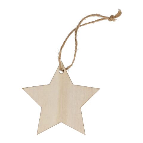 Ornement de Noël en bois en forme d&#039;étoile  Nature | sans marquage | non disponible | non disponible