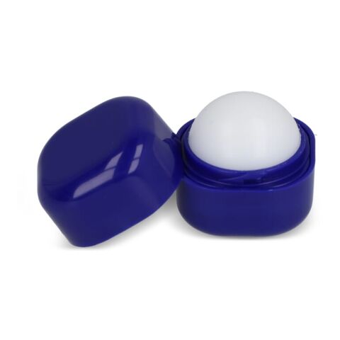 Baume à lèvres cubique en ABS recyclé Bleu / Blanc