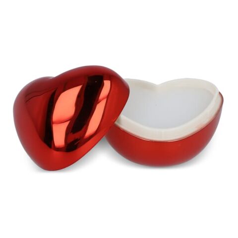 Baume à lèvres en forme de cœur métallique Rouge / blanc | sans marquage | non disponible | non disponible
