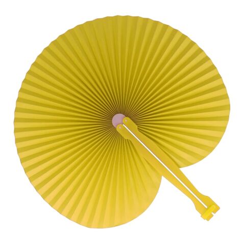 Mini éventail pliable Jaune | sans marquage | non disponible | non disponible