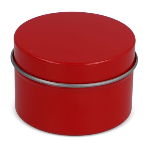 Bougie parfumée à base de plantes Dhyana en étain recyclé rouge | sans marquage | non disponible