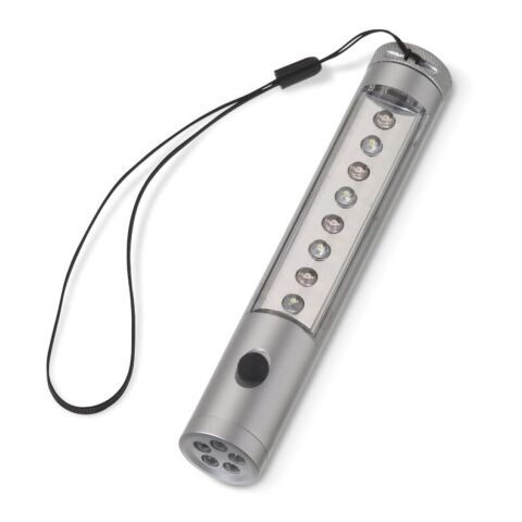 Lampe torche alu 5 + 8 LED avec aimant