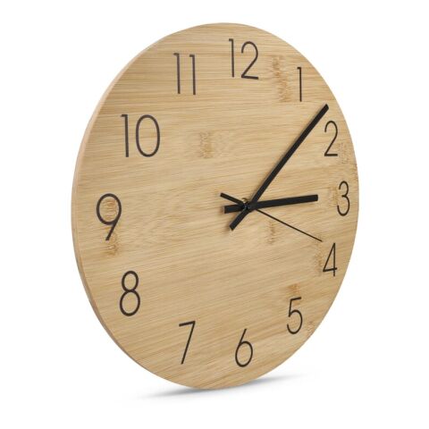Horloge murale en bambou Nature | sans marquage | non disponible | non disponible
