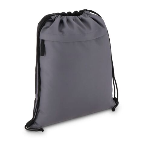 Sac à cordon en R-PET 600D enduit PU, dimensions 33 x 42 cm