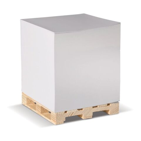 Cube papier sur palette 10x10x10cm Blanc | sans marquage | non disponible | non disponible | non disponible