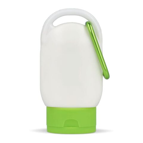 Lotion solaire avec mousqueton SPF30 en matériau recyclé