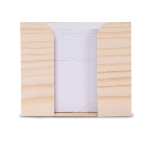 Boite cube papier bois, avec papier recyclé 10x10x8.5cm Marron | sans marquage | non disponible | non disponible | non disponible