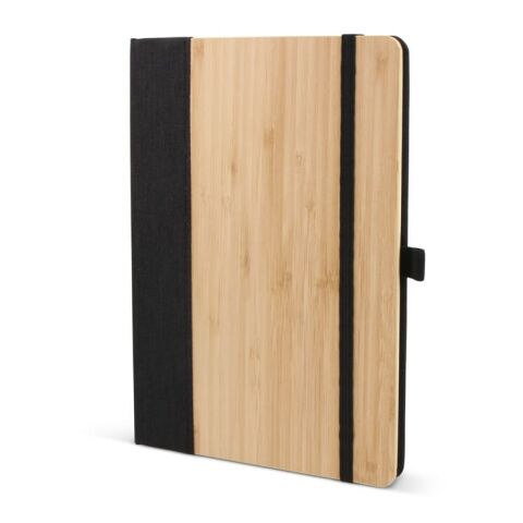 Cahier bambou &amp; R-PET A5 Noir | sans marquage | non disponible | non disponible | non disponible