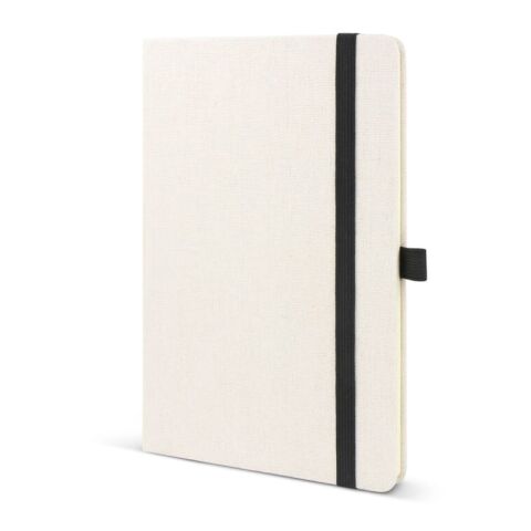 Carnet en coton recyclé et R-PET A5 Beige | sans marquage | non disponible | non disponible | non disponible