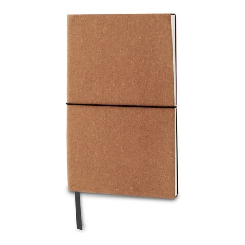 Carnet, couverture en cuir recyclé A5 Marron | sans marquage | non disponible | non disponible | non disponible