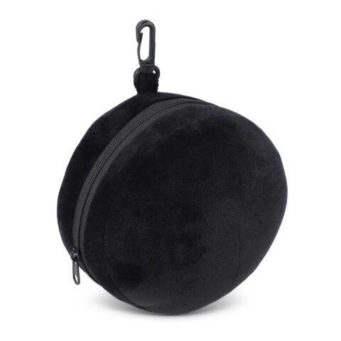 Oreiller masque de voyage avec housse à fermeture éclair noir | sans marquage | non disponible | non disponible
