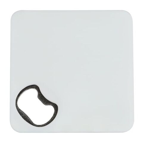 Sous-verre R-ABS avec décapsuleur Blanc | sans marquage | non disponible | non disponible