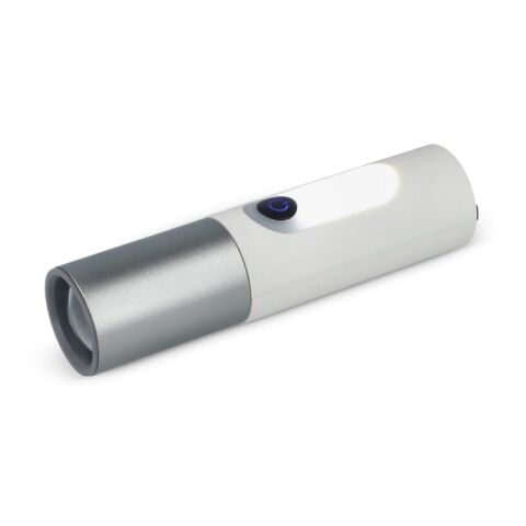 Lampe de poche LED rechargeable 10 W avec fonction zoom 300 lm Blanc | sans marquage | non disponible | non disponible