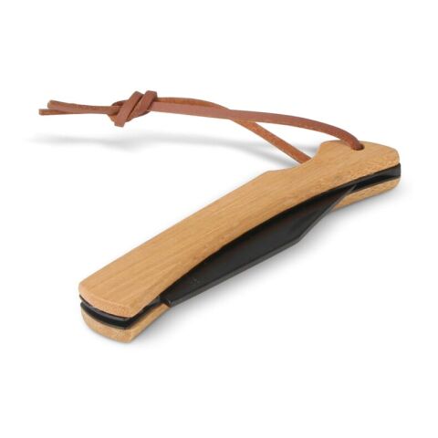 Couteau de poche en bambou Noir | sans marquage | non disponible | non disponible | non disponible
