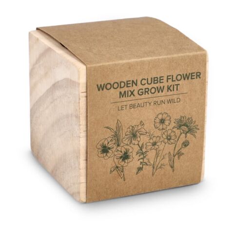 Ensemble de jardinières en bois FSC - Mélange de fleurs Nature | sans marquage | non disponible | non disponible