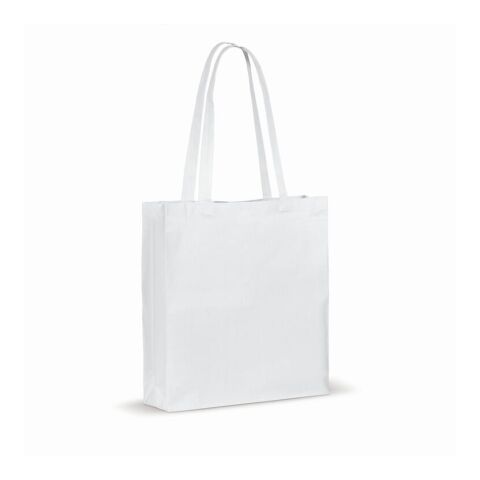 Sac en coton recyclé avec soufflet 140g/m² 38x10x42cm
