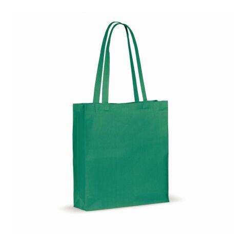 Sac en coton recyclé avec soufflet 140g/m² 38x10x42cm