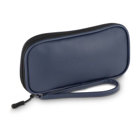Sac organiseur Kyra 210D en rPET enduit PU 20 x 11,5 x 2 cm Bleu foncé | sans marquage | non disponible | non disponible