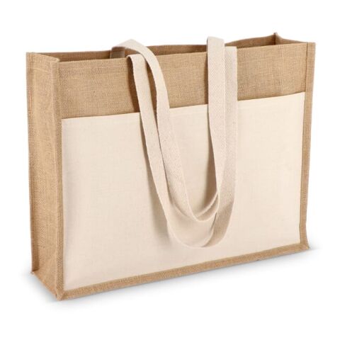 Sac fourre-tout en jute OEKO-TEX® 45 x 12 x 35cm 320g/m² Ecru | sans marquage | non disponible | non disponible