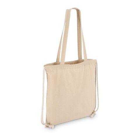 Sac fourre-tout à cordon en coton OEKO-TEX® 38 x 42cm 140g/m². Ecru | sans marquage | non disponible | non disponible