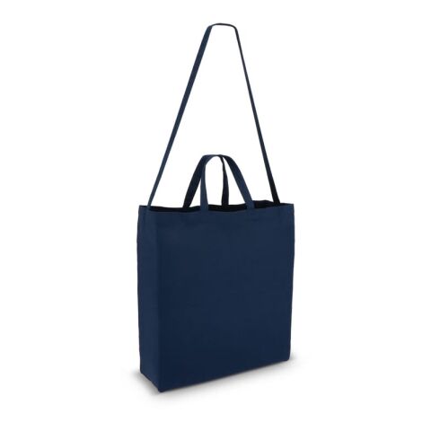 Sac fourre-tout en coton OEKO-TEX® 40 x 13 x 44cm 220g/m² Bleu foncé | sans marquage | non disponible | non disponible