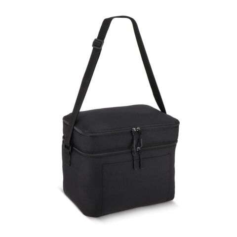 Sac isotherme à double compartiment en R-PET 600D, 30 x 20 x 25 cm, 15 litres.