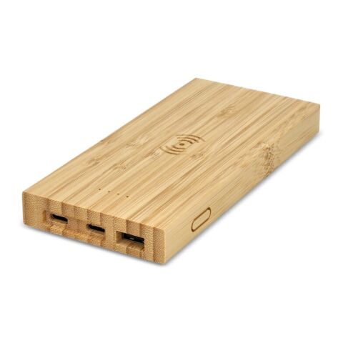 Bambou Banque d&#039;énergie Wireless Charging 8000mAh Nature | sans marquage | non disponible | non disponible
