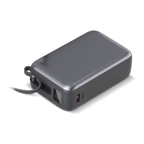 Batterie externe Nova 65W avec câble USB-C intégré, 30000 mAh Gris foncé | sans marquage | non disponible | non disponible