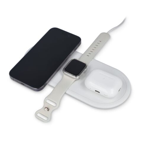 Chargeur sans fil rapide 3-en-1 15W   téléphones / Apple Watch / AirPod Blanc | sans marquage | non disponible | non disponible