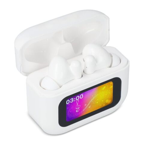 Écouteurs sans fil ANC avec écran tactile LCD Blanc | sans marquage | non disponible | non disponible