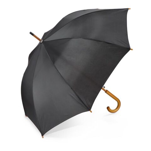 Aran 190T Polyester 23&quot; Parapluie à crochets Ouverture automatique Noir | sans marquage | non disponible | non disponible
