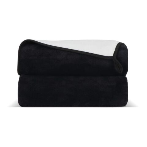 Couverture en polaire corail thermocollée 120 x 150 cm (500 g/m²) sublimation noir | sans marquage | non disponible | non disponible