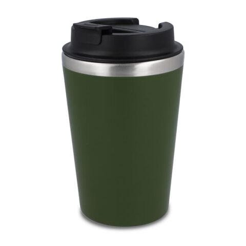 Mug de voyage pour café 350ml Vert olive | sans marquage | non disponible | non disponible