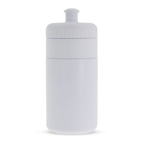 Bidon de sport avec bord 500ml Blanc | sans marquage | non disponible | non disponible | non disponible