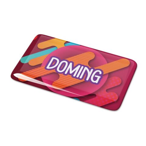 Doming Rectangle 100x30 mm Blanc | sans marquage | non disponible | non disponible | non disponible