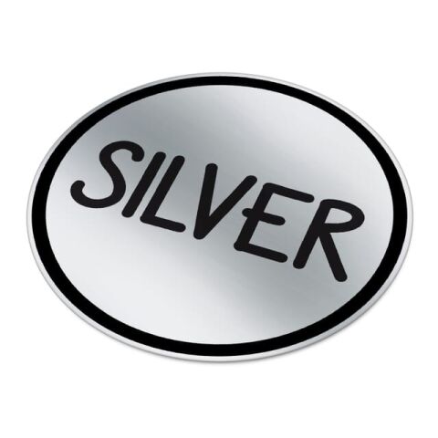 Vinyl Sticker Rond Ø 40 mm Argent | sans marquage | non disponible | non disponible | non disponible