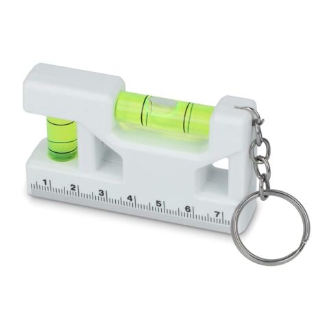 Mini porte-clés niveau à bulle Blanc | sans marquage | non disponible | non disponible