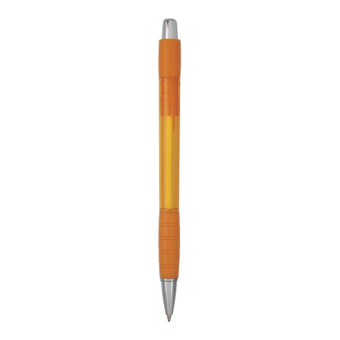 Stylo Striped Grip Orange | Sérigraphie 1 couleur | Corps-arrière clip | 12.00 mm x 45.00 mm