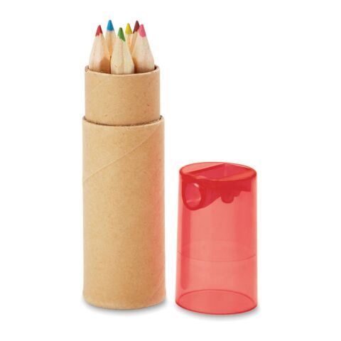 Tube de 6 crayons de couleur