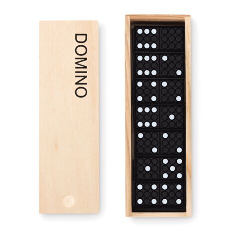 Jeu de domino dans une boite