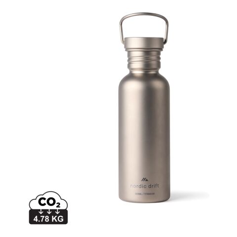 Bouteille d'eau 600ml ultra légère titane Nordic Drift Trail argent | sans marquage | non disponible | non disponible