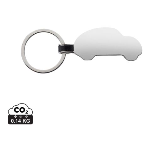 Porte-clés voiture en alliage de zinc recyclé RCS argent | sans marquage | non disponible | non disponible