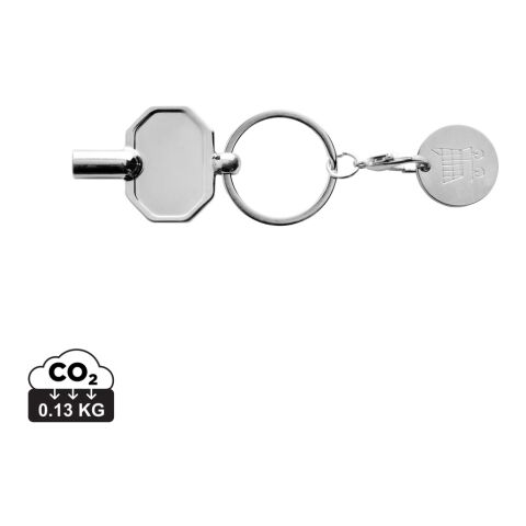 Porte-clés jeton et clé de radiateur en alliage de zinc RCS argent | sans marquage | non disponible | non disponible