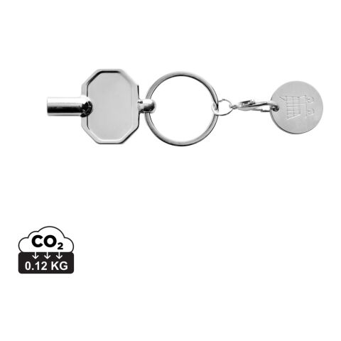 Porte-clés jeton et clé de radiateur en alliage de zinc RCS argent | sans marquage | non disponible | non disponible
