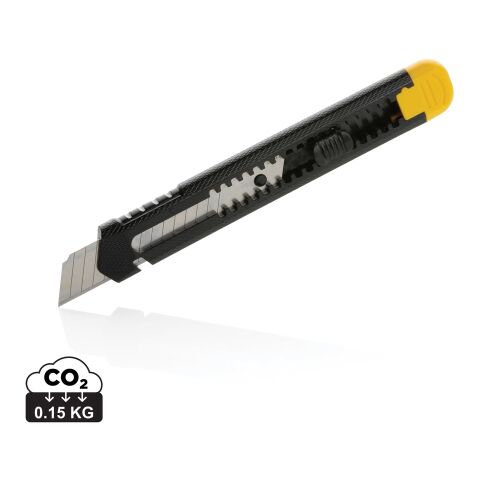 Cutter en plastique recyclé RCS jaune | sans marquage | non disponible | non disponible