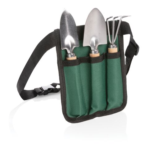 Set de 3 outils de jardin en bois vert-noir | sans marquage | non disponible | non disponible